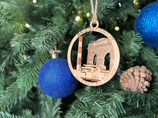 Bridgeport, CT Always Home Wood Ornament