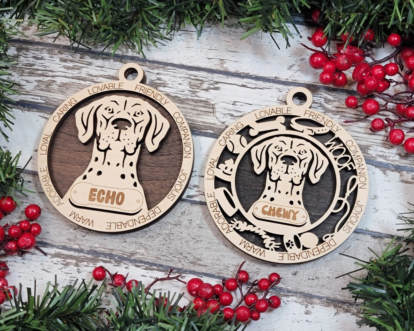 Custom Adorable Dog Ornament