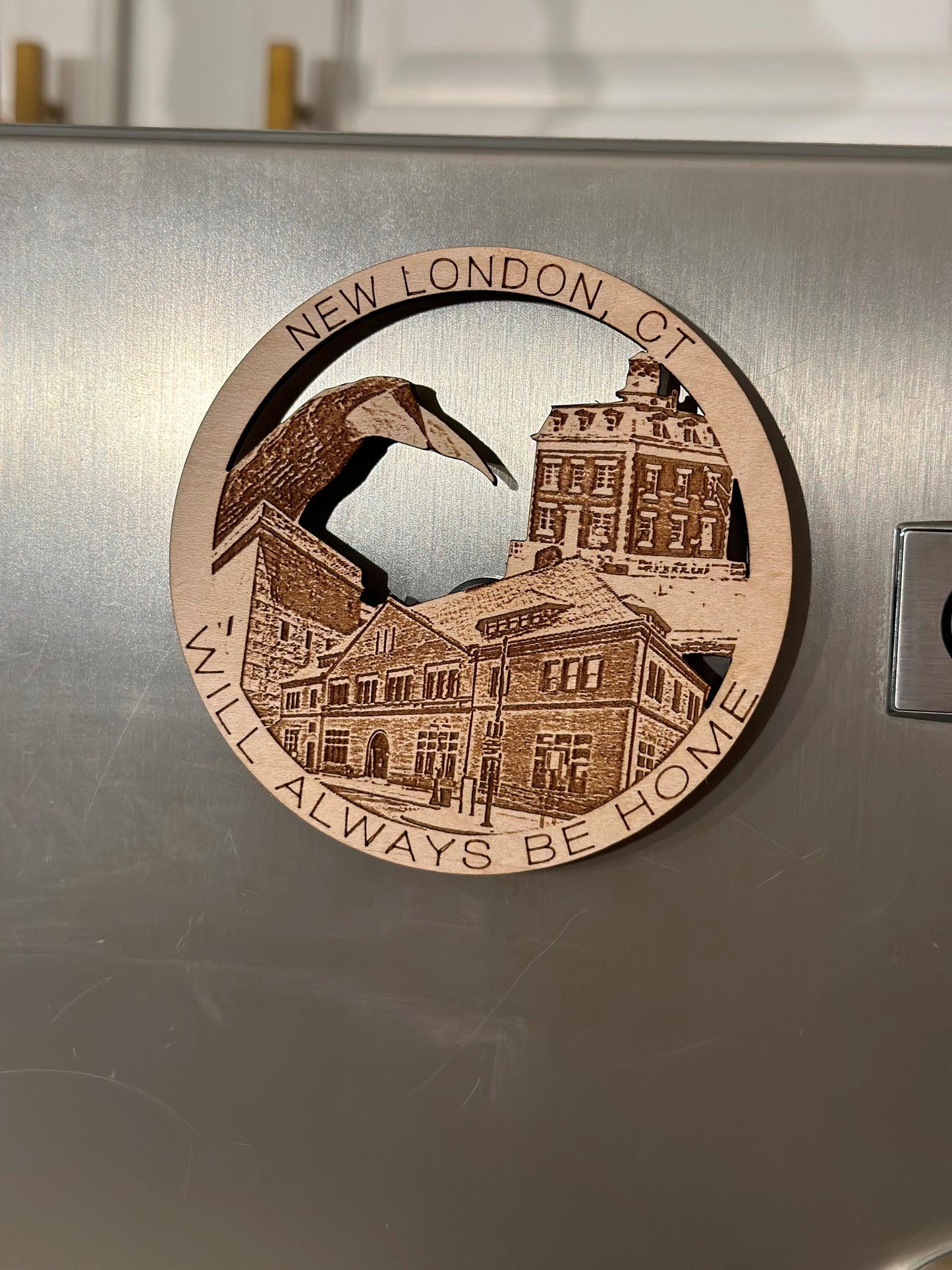 New London, CT Always Home Ornament