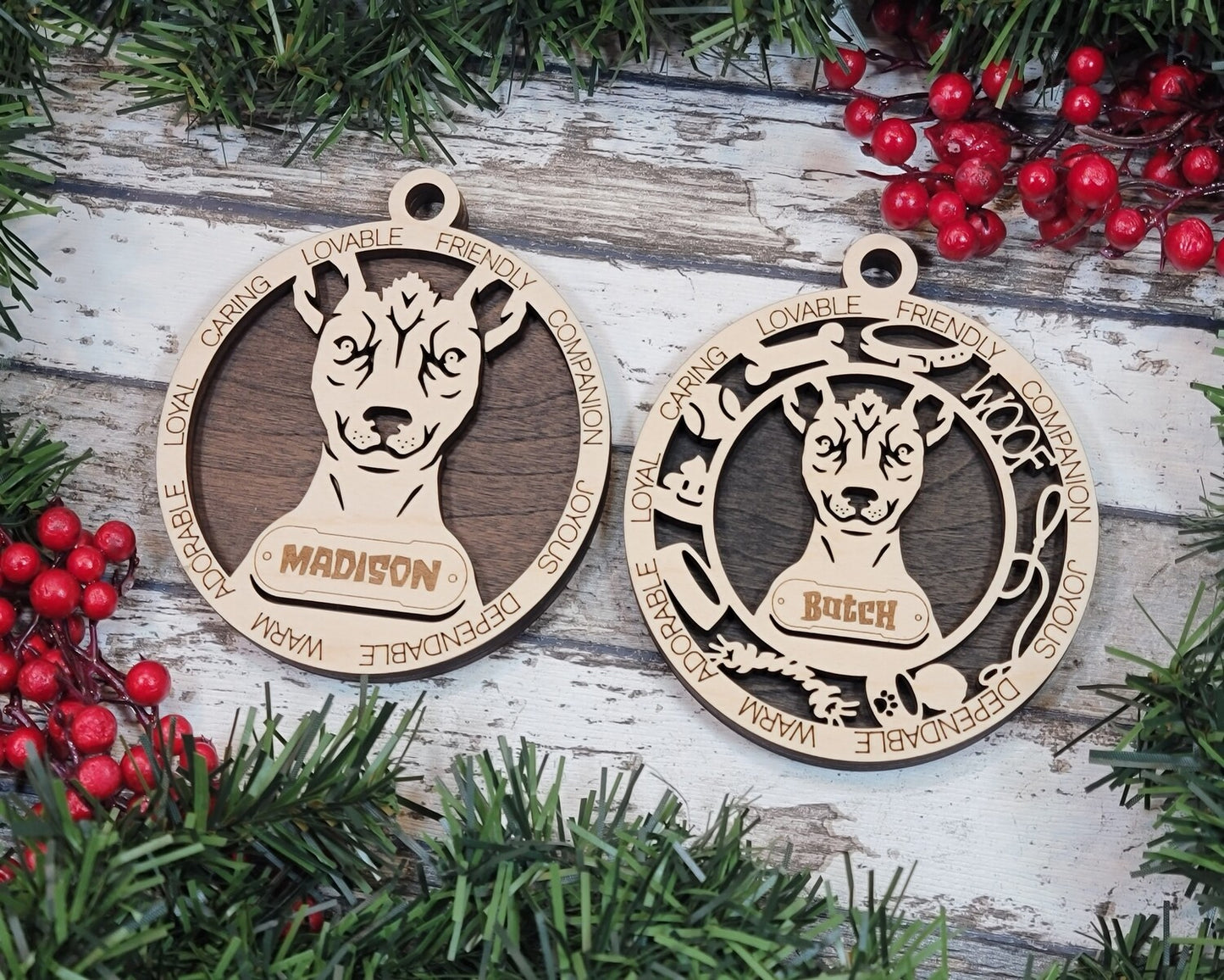 Custom Adorable Dog Ornament