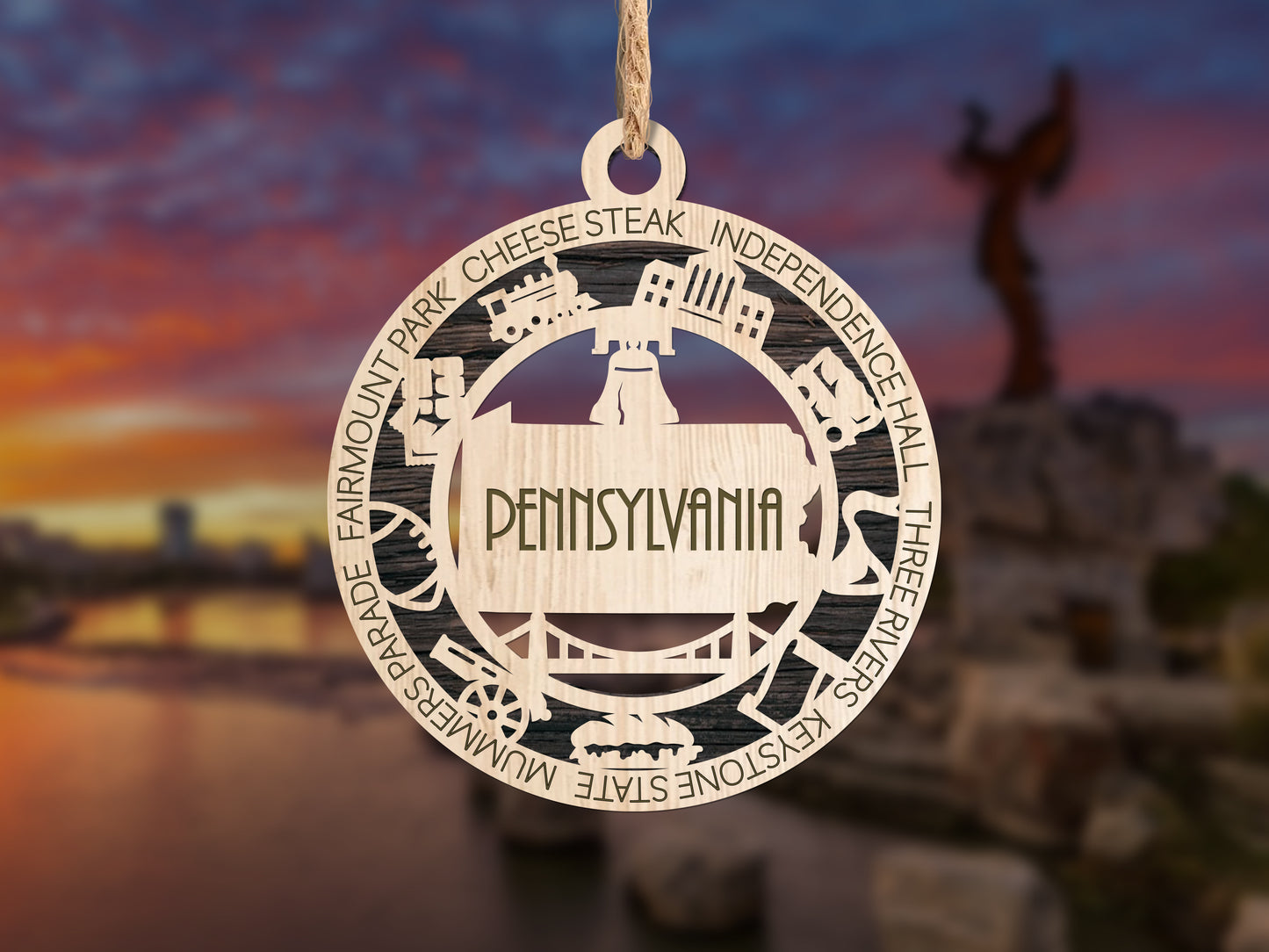 Pennsylvania Unique State Ornament
