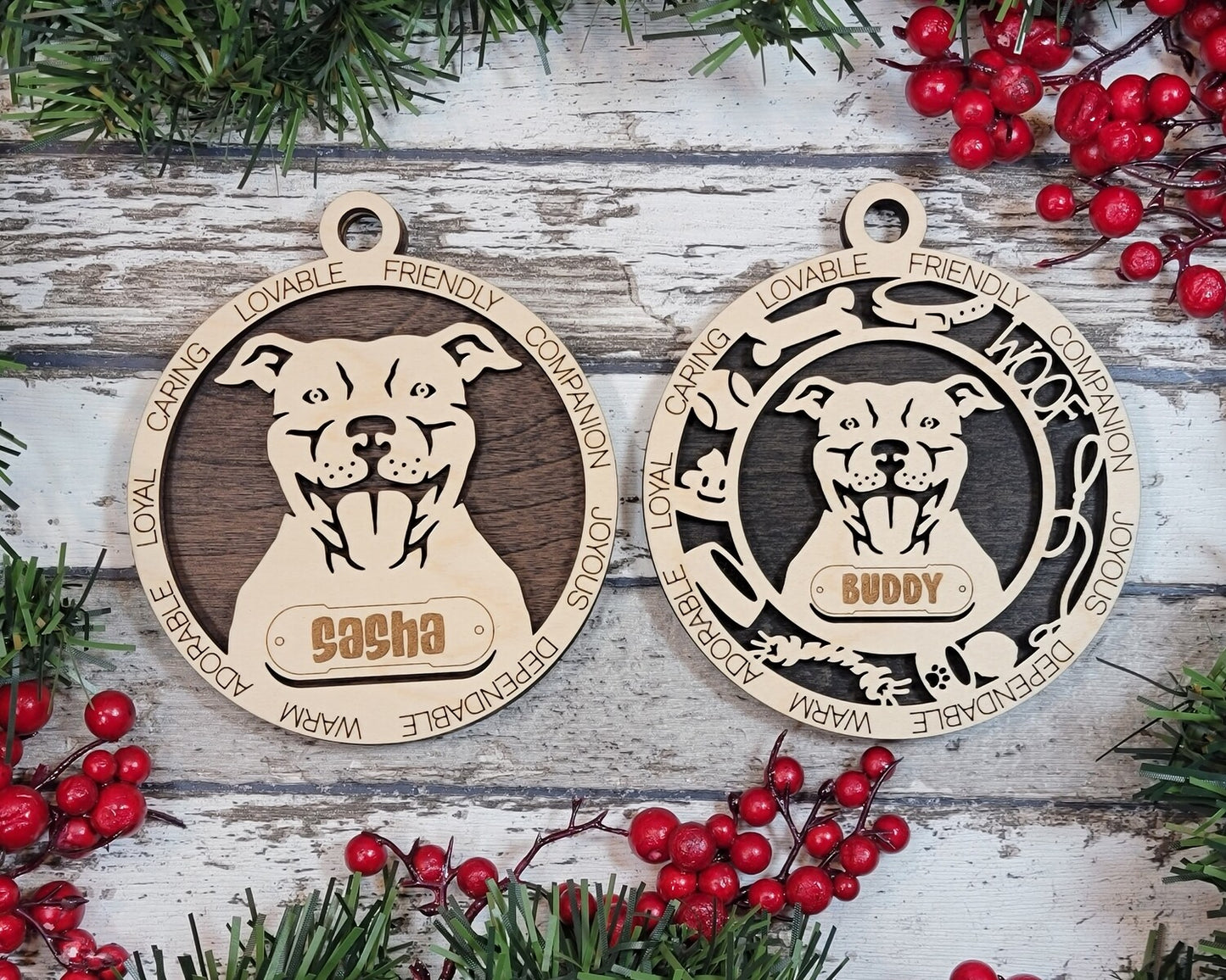 Custom Adorable Dog Ornament
