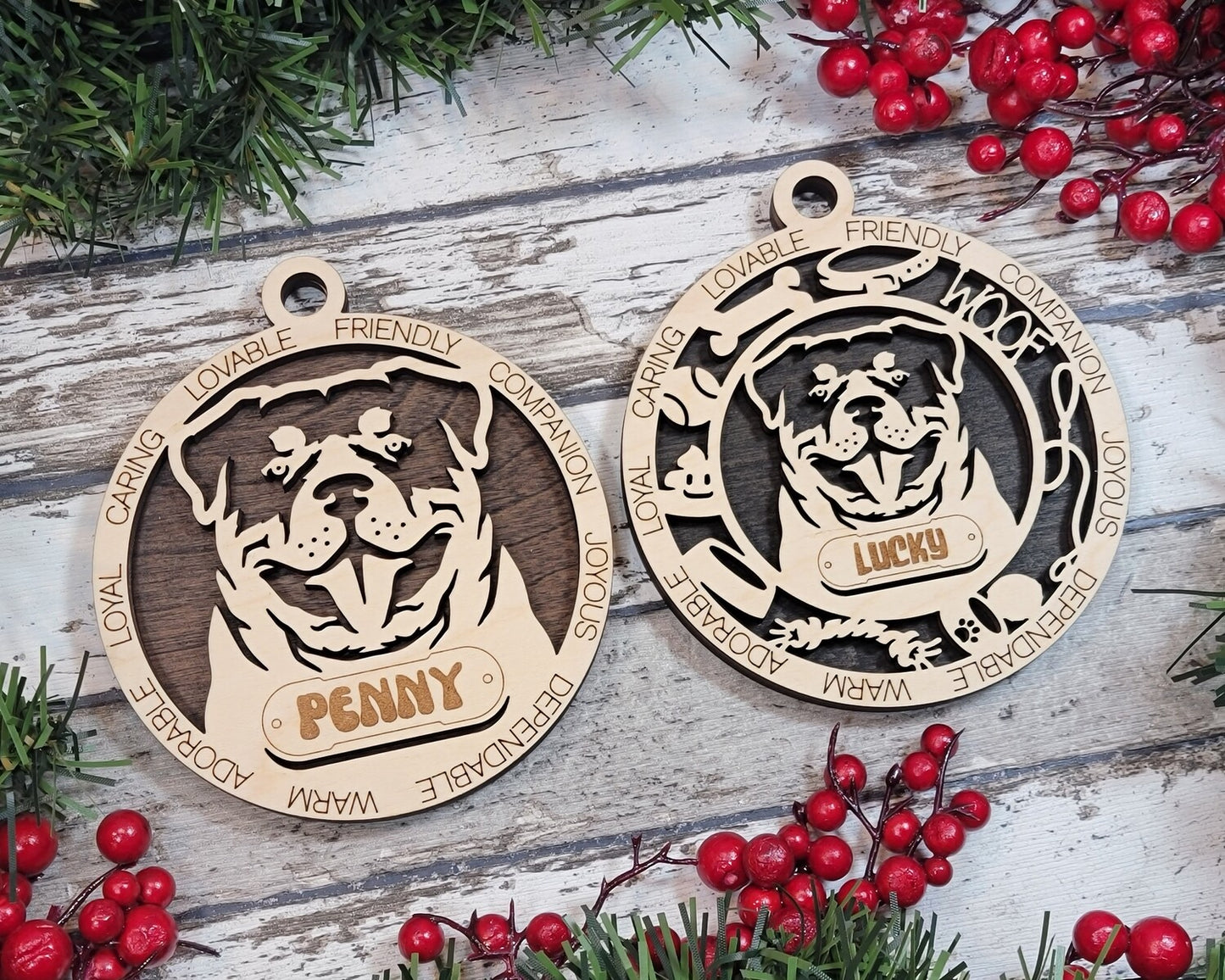 Custom Adorable Dog Ornament