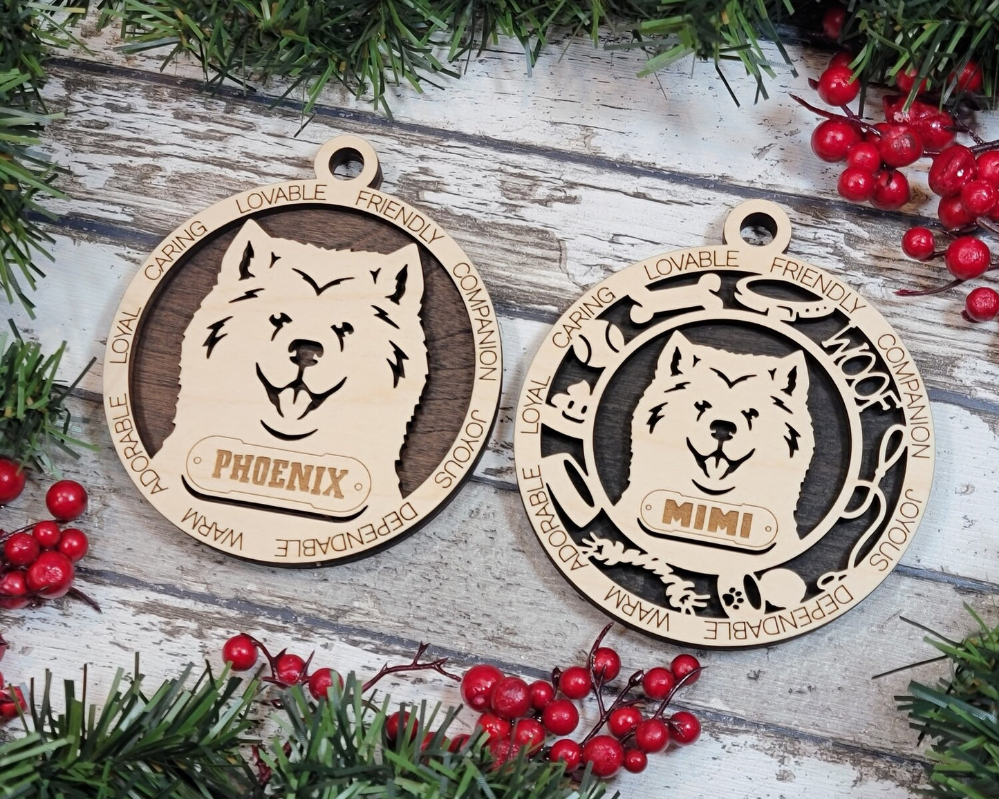 Custom Adorable Dog Ornament