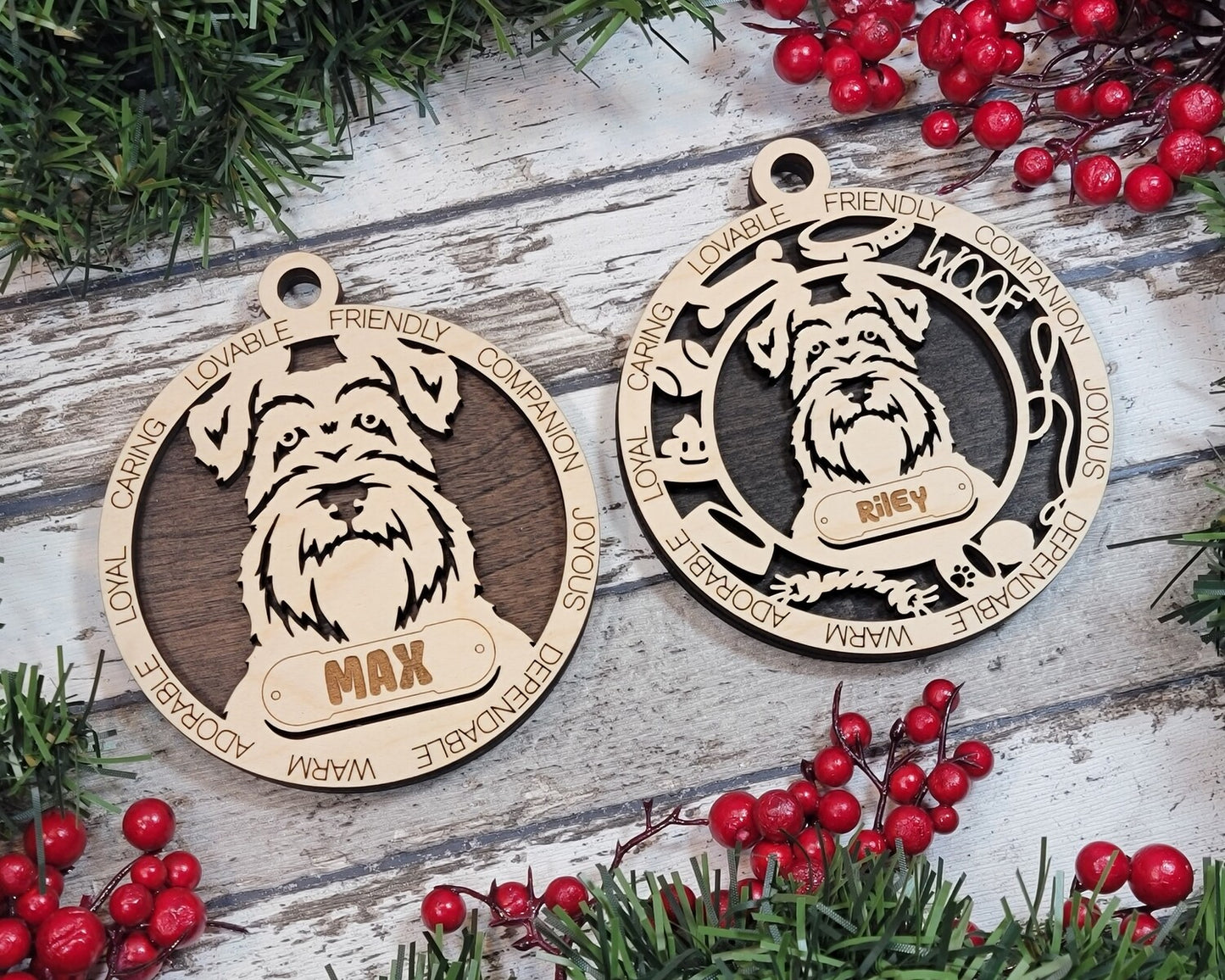 Custom Adorable Dog Ornament