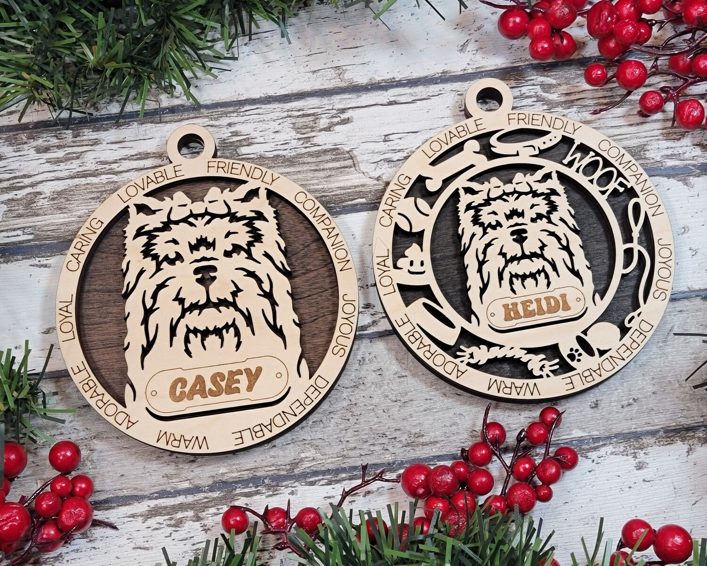 Custom Adorable Dog Ornament