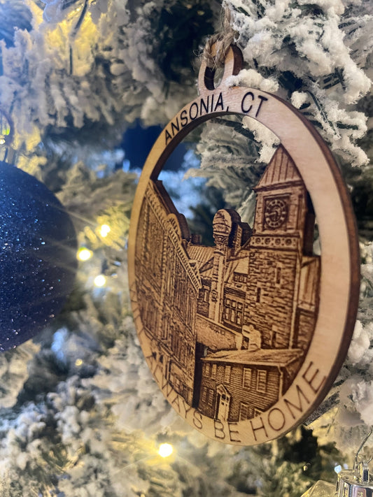 Ansonia, CT Always Home Ornament