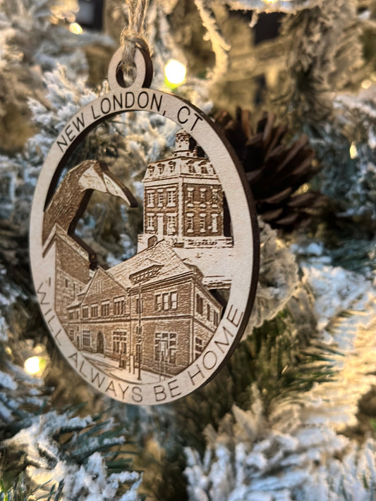 New London, CT Always Home Ornament