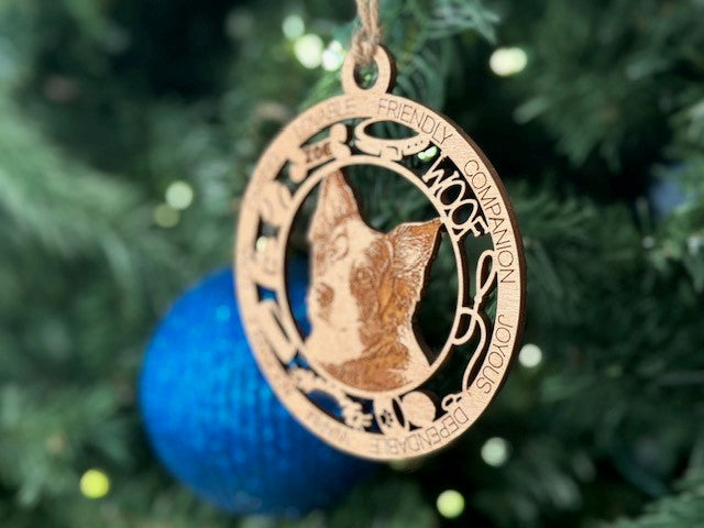 Custom PHOTO Pet Wood Ornament