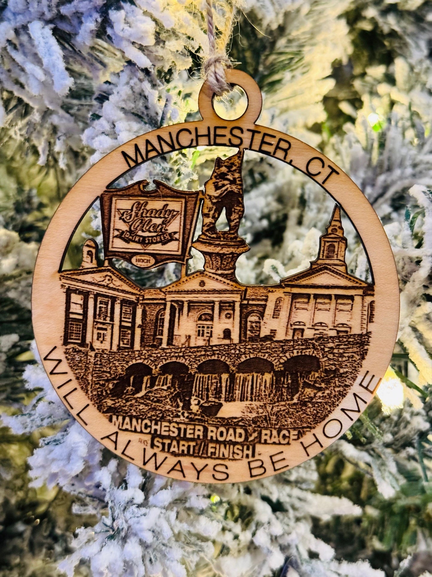 Manchester, CT Always Home Ornament or Magnet