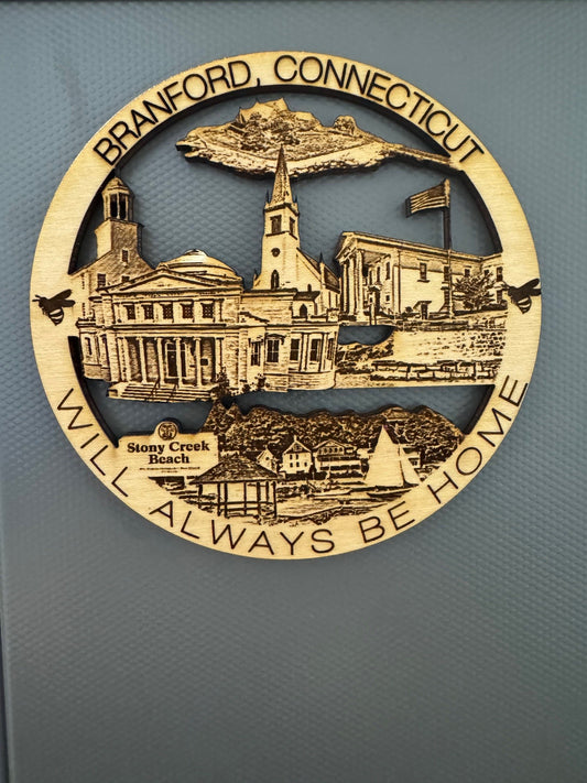 Branford, CT Always Home Ornament or Magnet