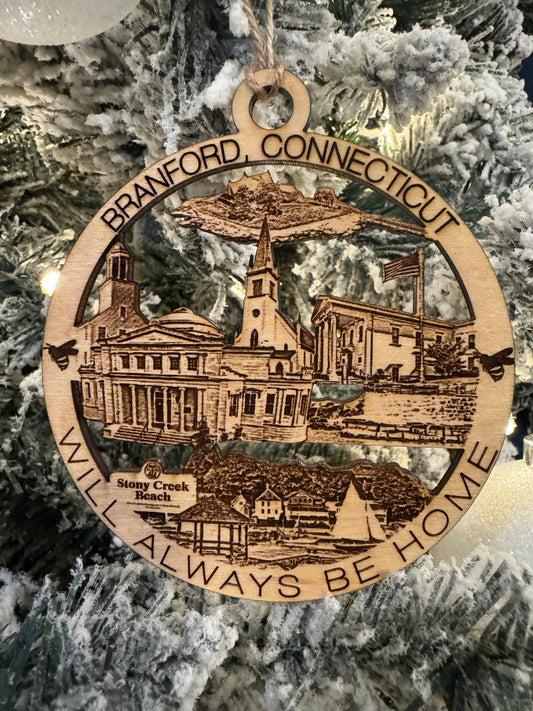 Branford, CT Always Home Ornament or Magnet