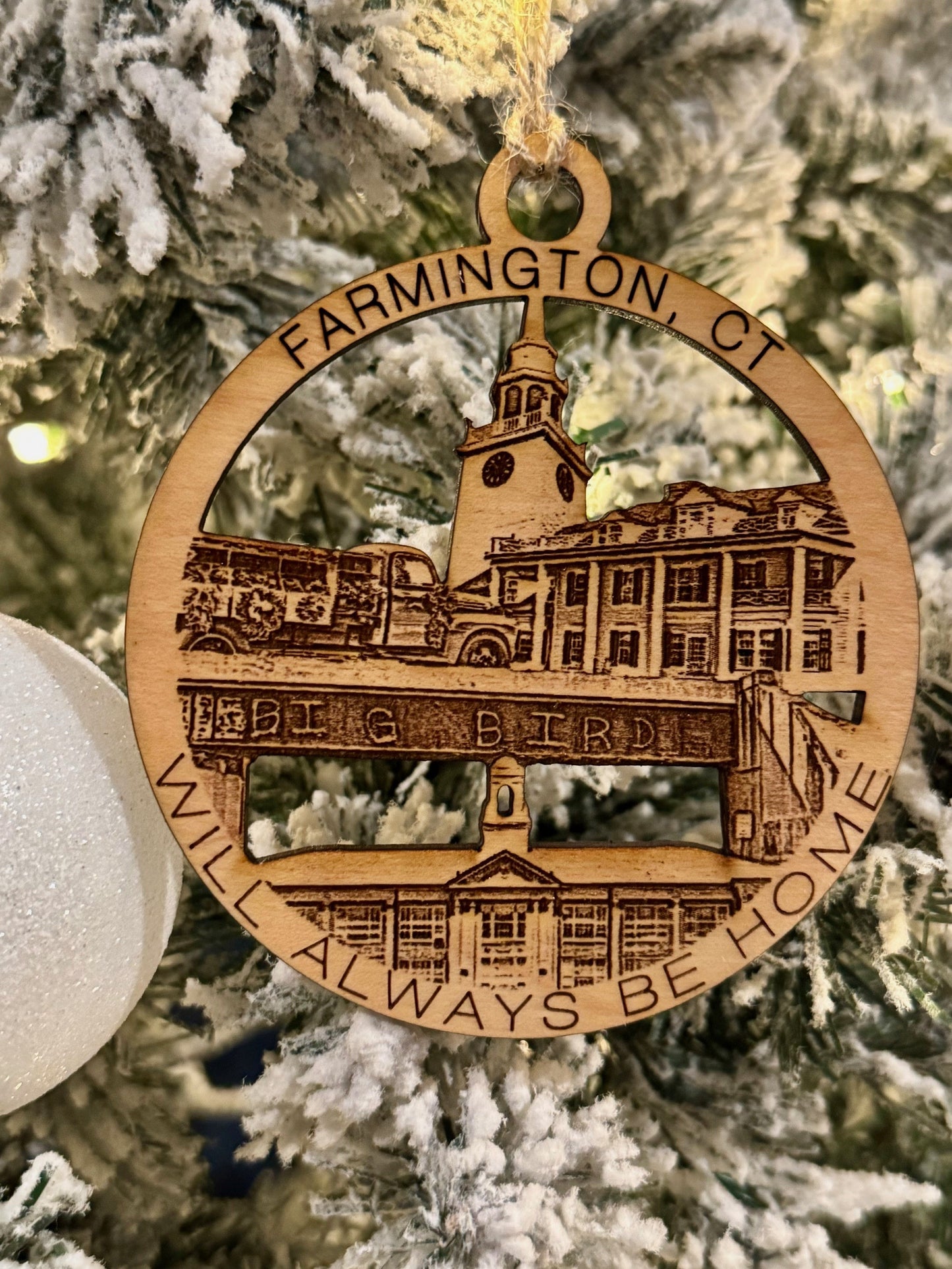 Farmington, CT Always Home Ornament or Magnet