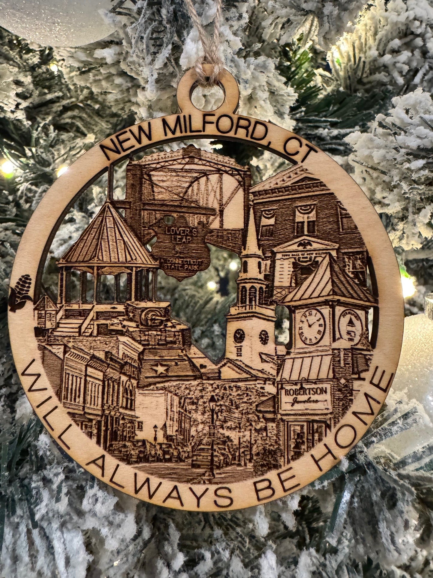 New Milford, CT Always Home Ornament or Magnet