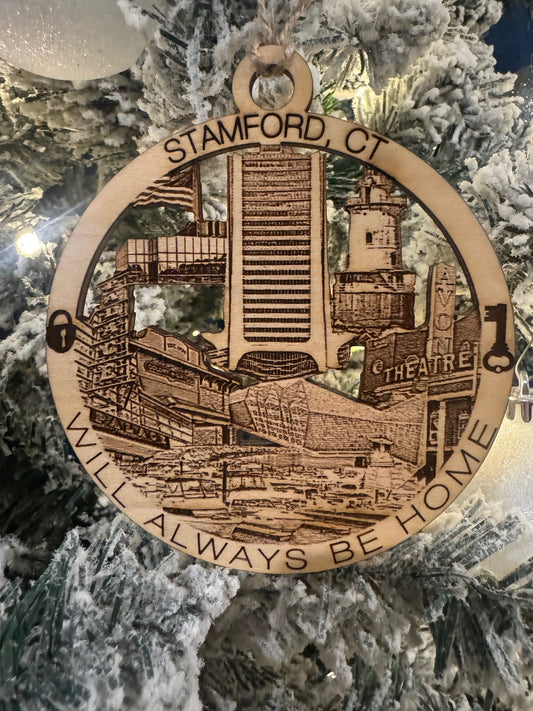 Stamford, CT Always Home Ornament or Magnet