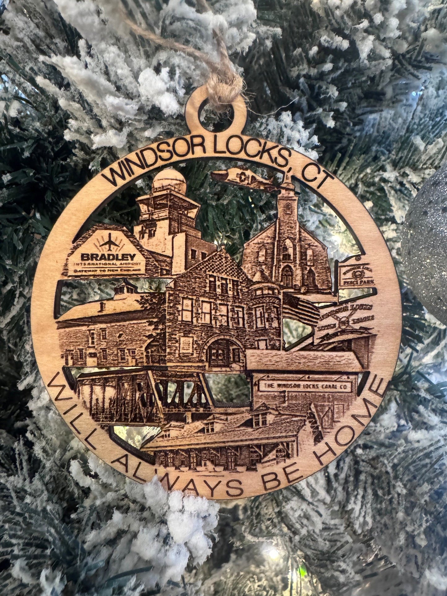 Windsor Locks, CT Always Home Ornament or Magnet