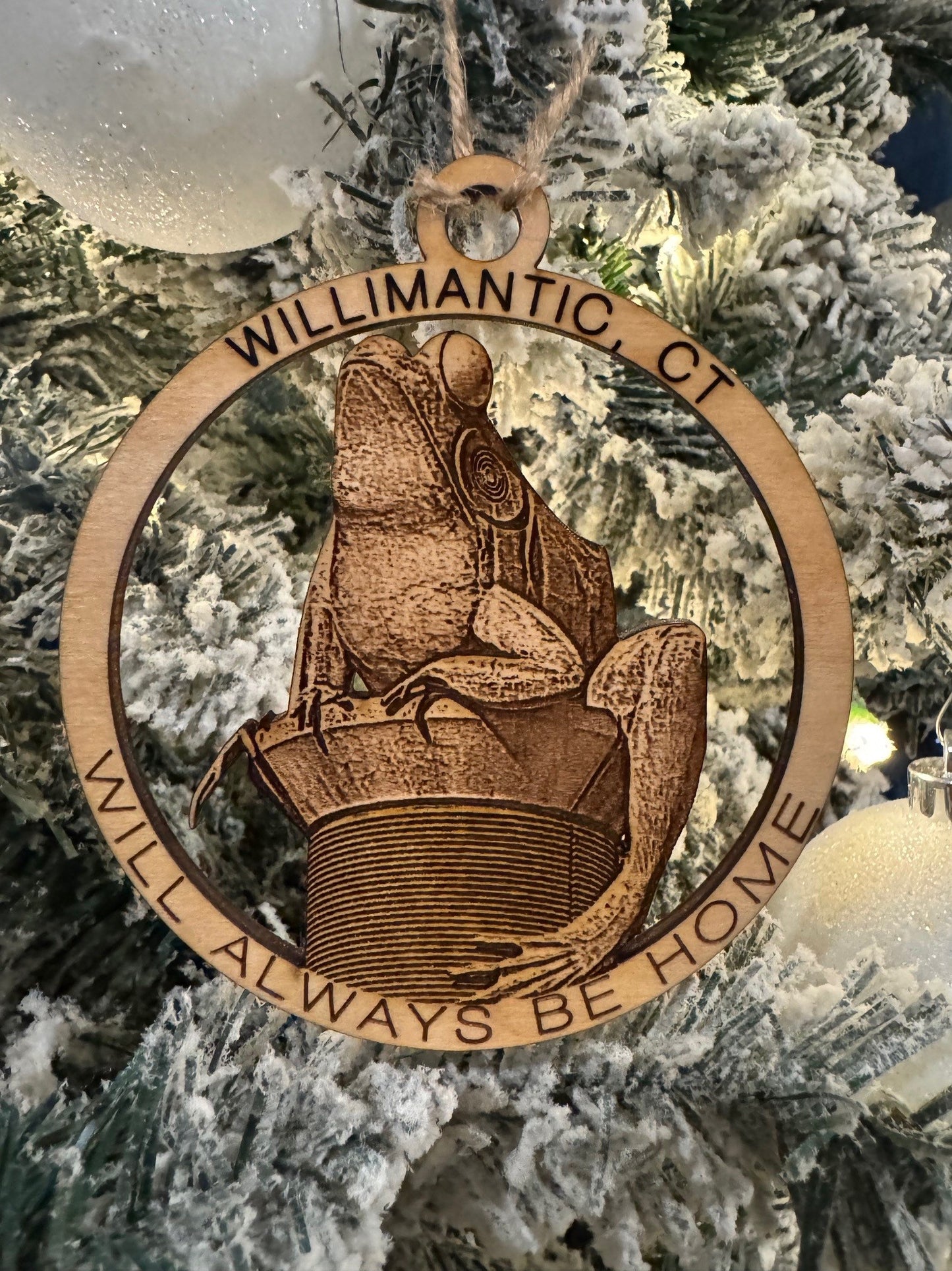 Willimantic, CT Always Home Ornament