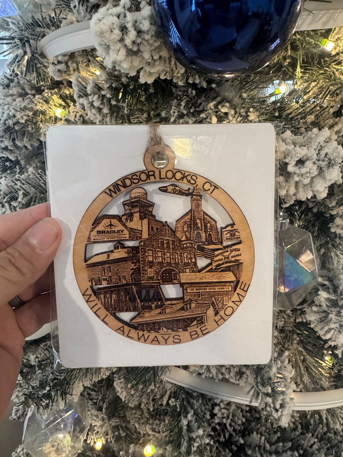 Windsor Locks, CT Always Home Ornament or Magnet