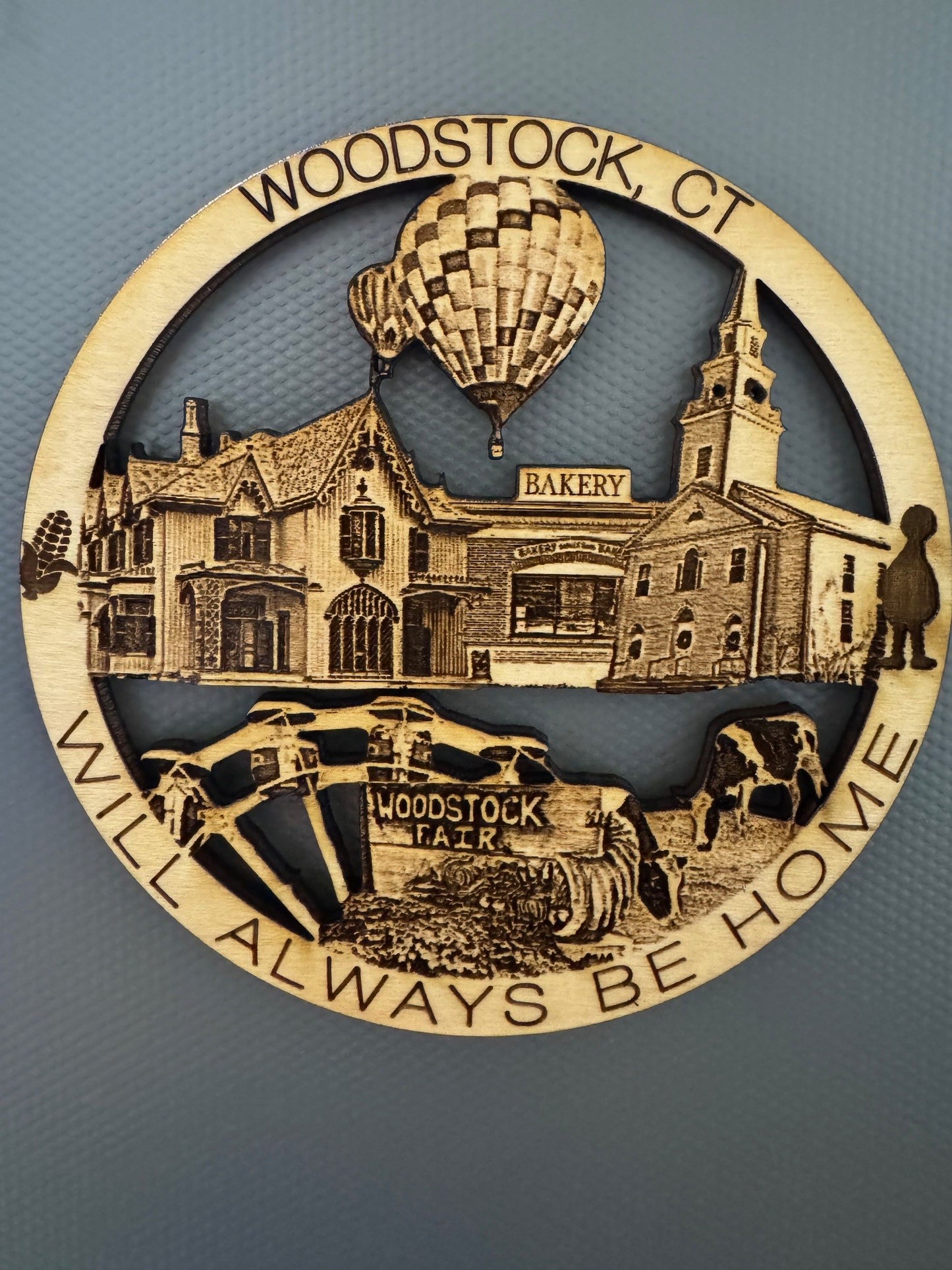 Woodstock, CT Always Home Ornament or Magnet