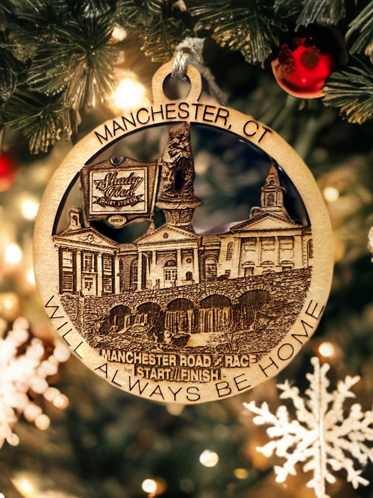 Manchester, CT Always Home Ornament or Magnet