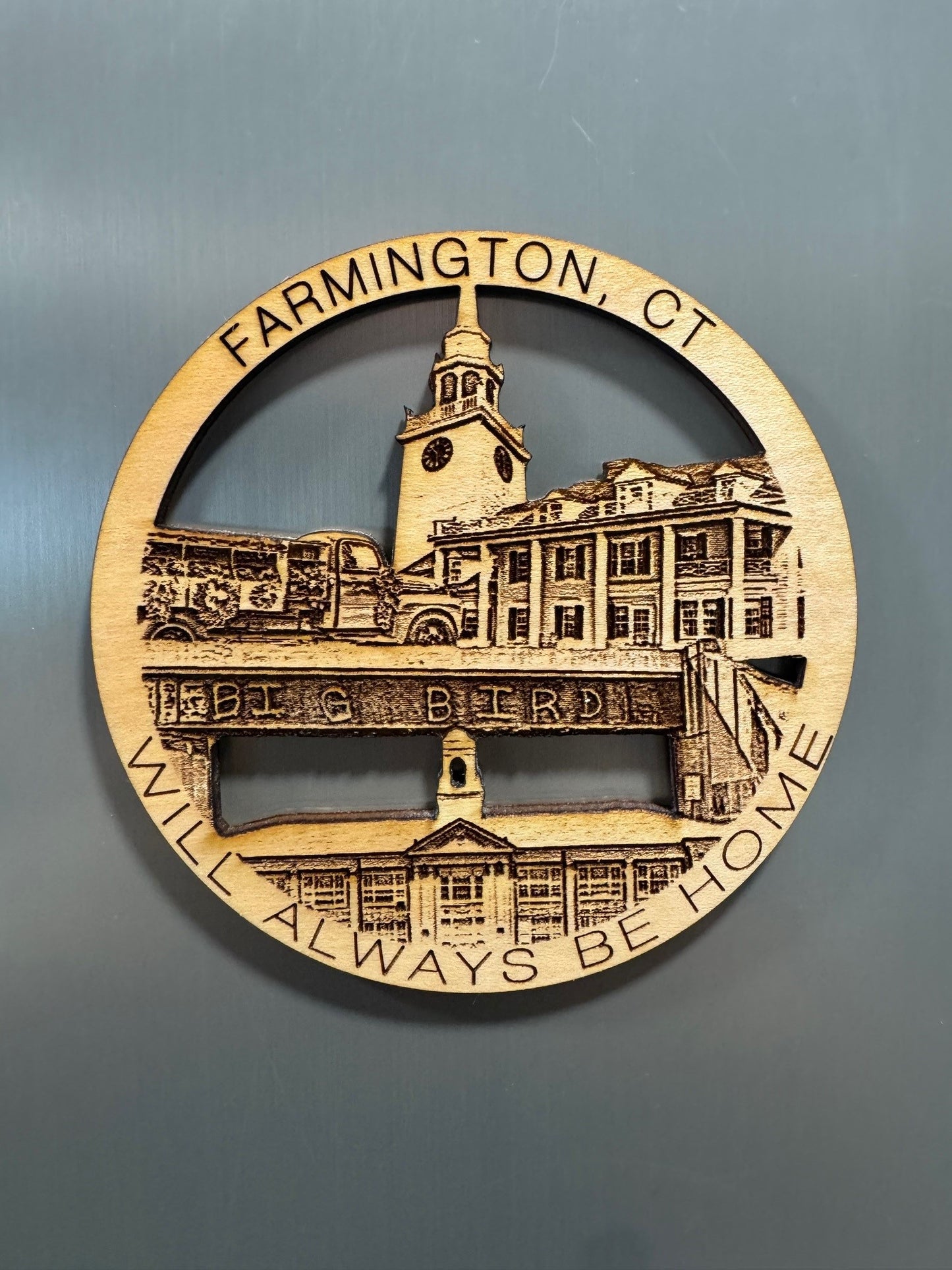 Farmington, CT Always Home Ornament or Magnet