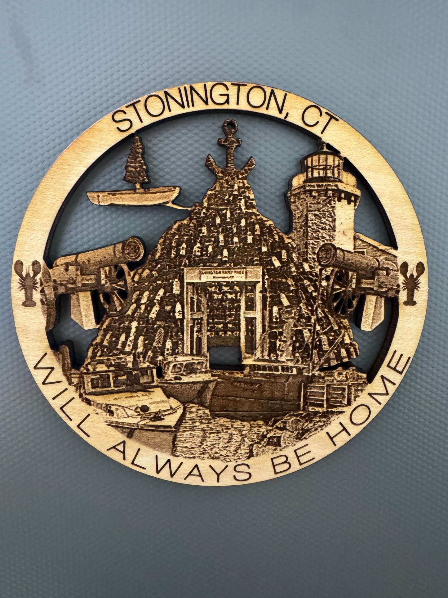 Stonington, CT Always Home Ornament or Magnet