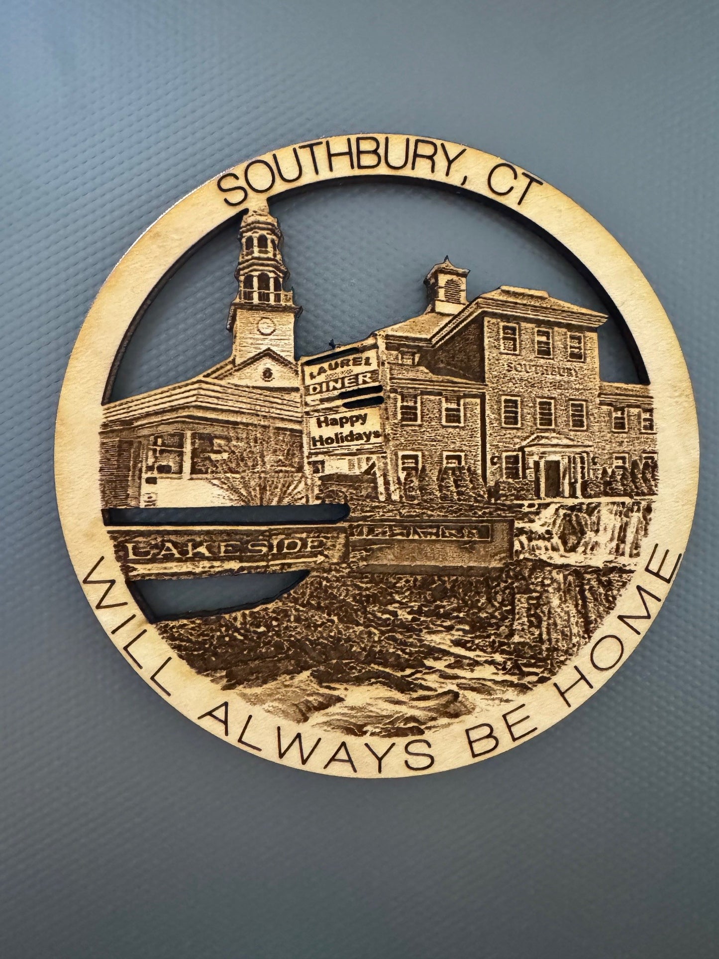 Southbury, CT Always Home Ornament or Magnet
