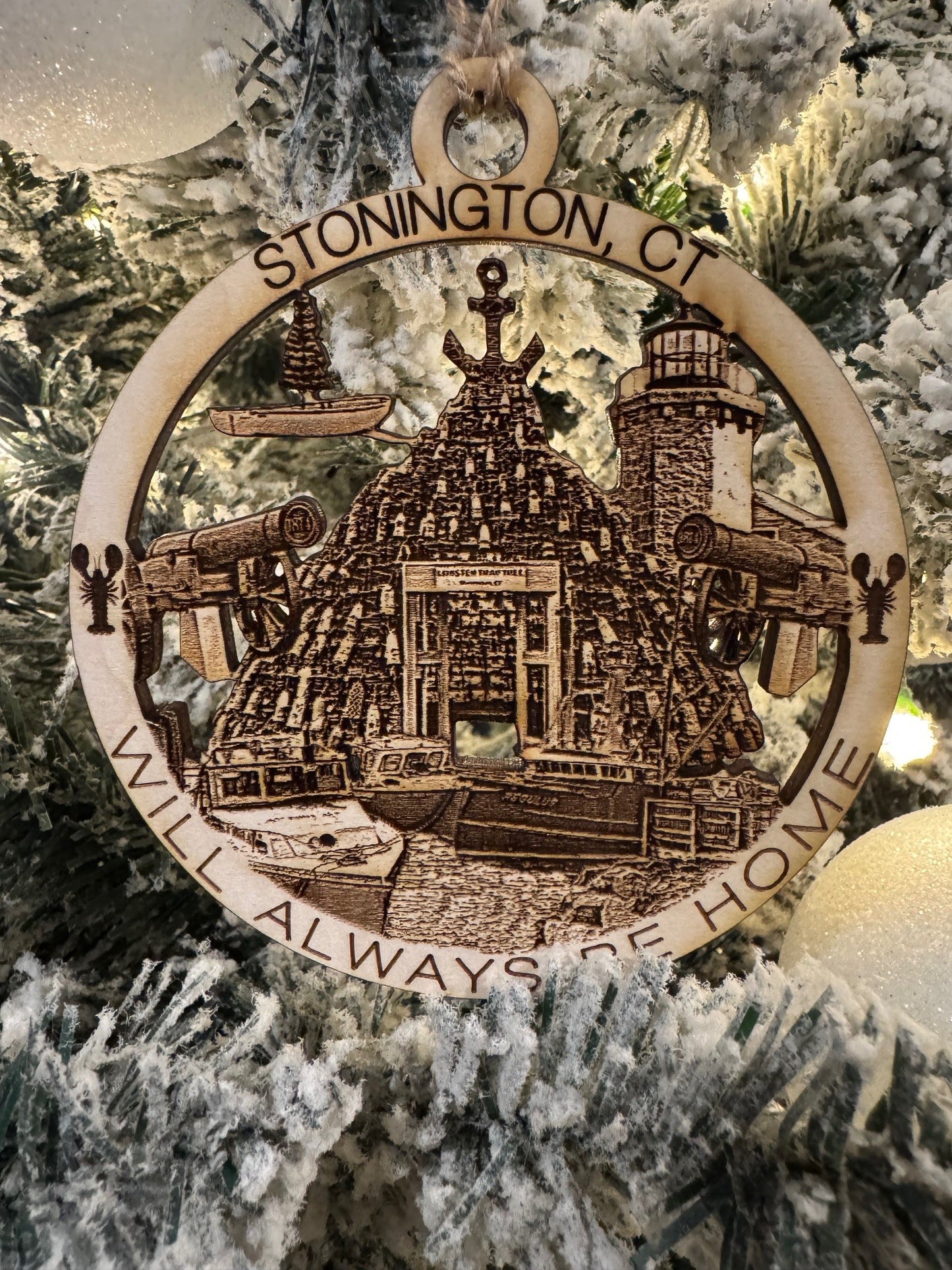 Stonington, CT Always Home Ornament or Magnet