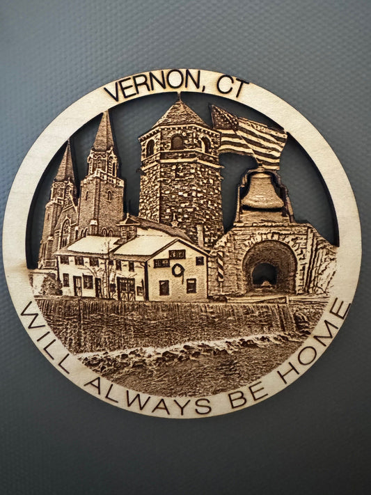 Vernon, CT Unique hometown Ornament or Magnet