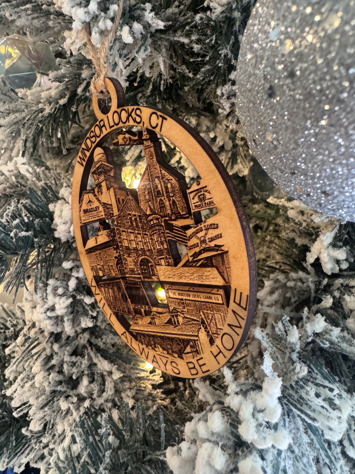 Windsor Locks, CT Always Home Ornament or Magnet