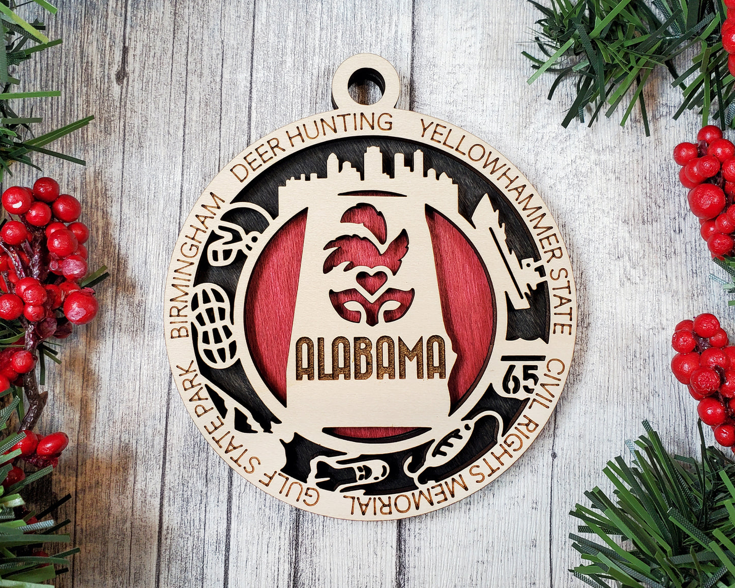 Alabama State Unique Ornament