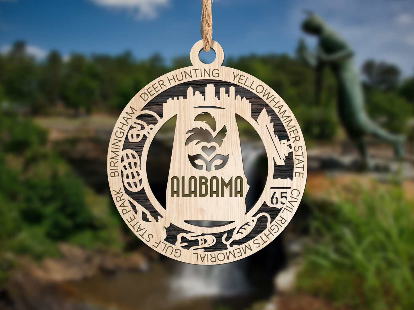 Alabama State Unique Ornament