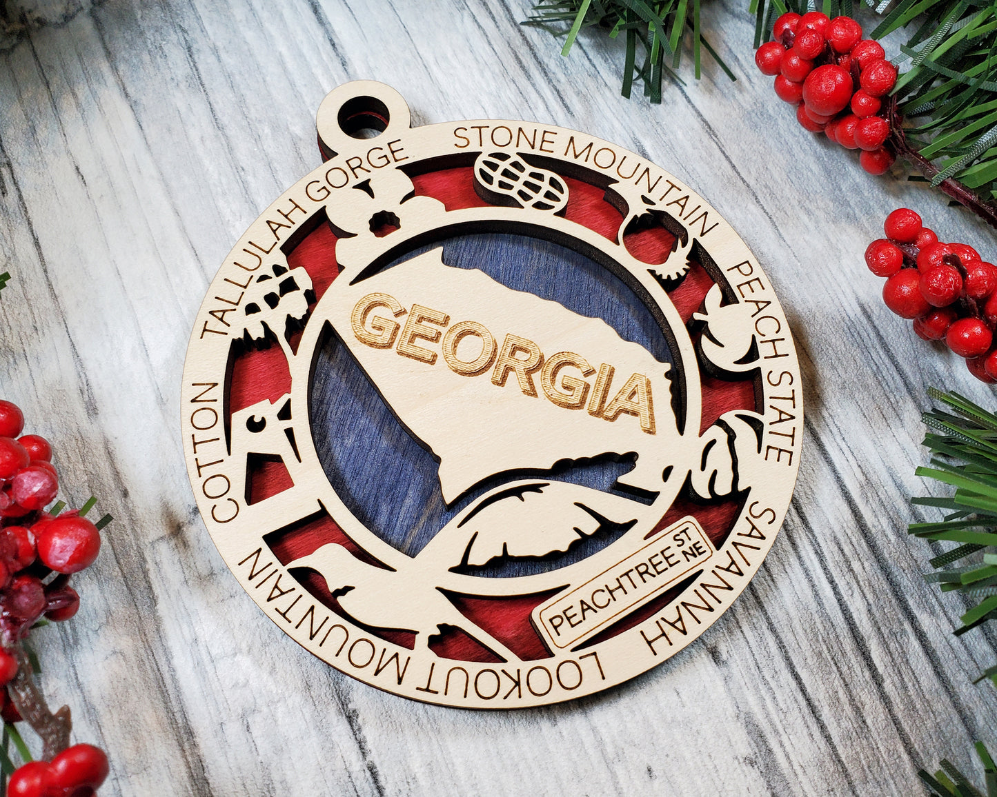 Georgia Unique State Ornament