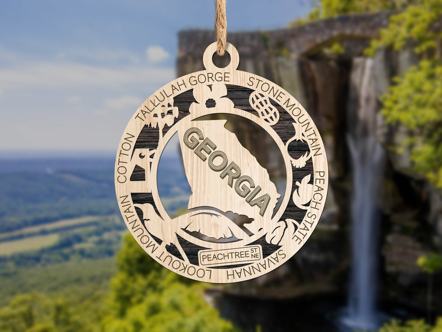 Georgia Unique State Ornament