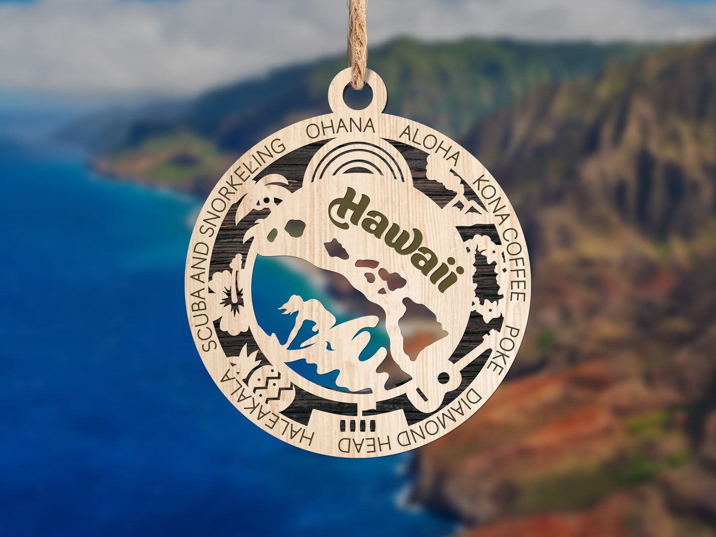 Hawaii Unique State Ornament