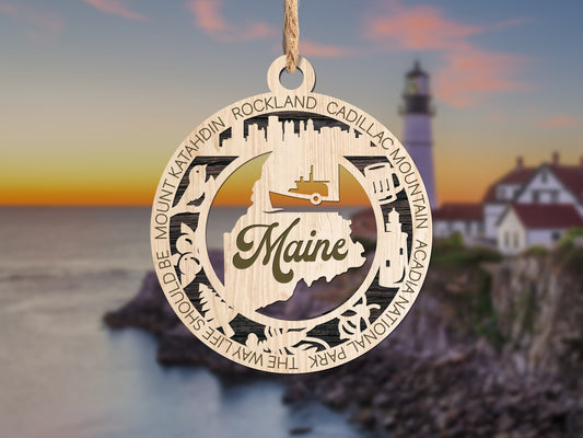 Maine Unique State Ornament