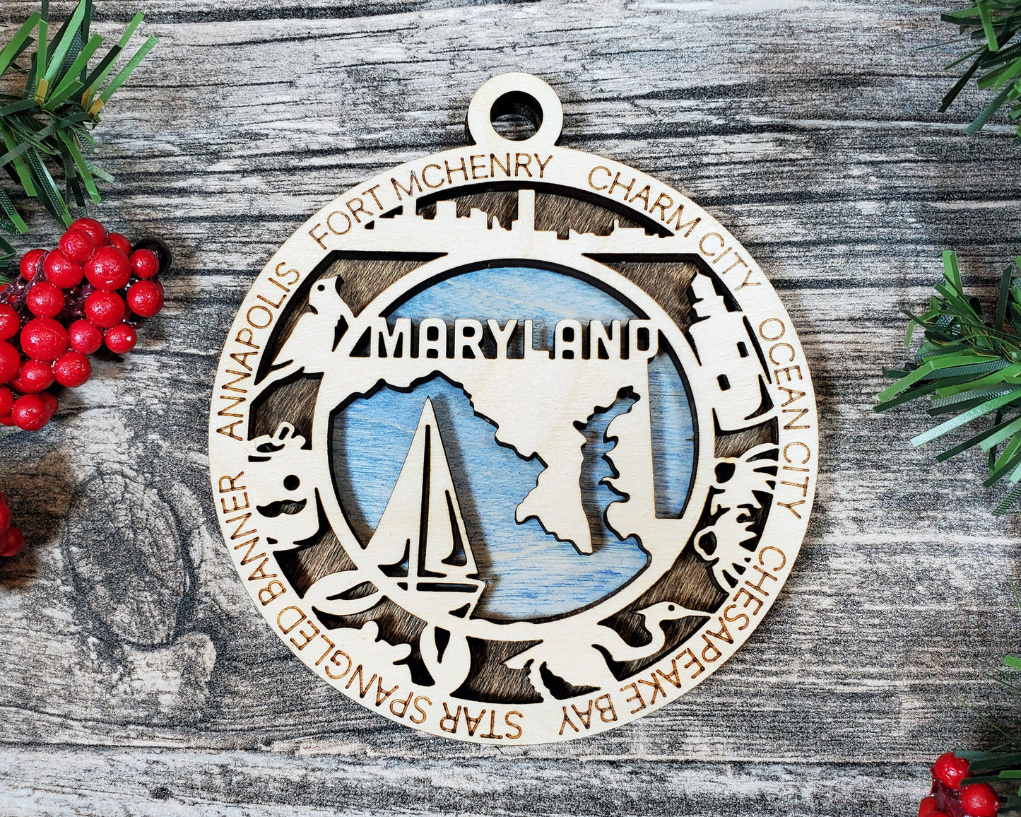 Maryland Unique State Ornament