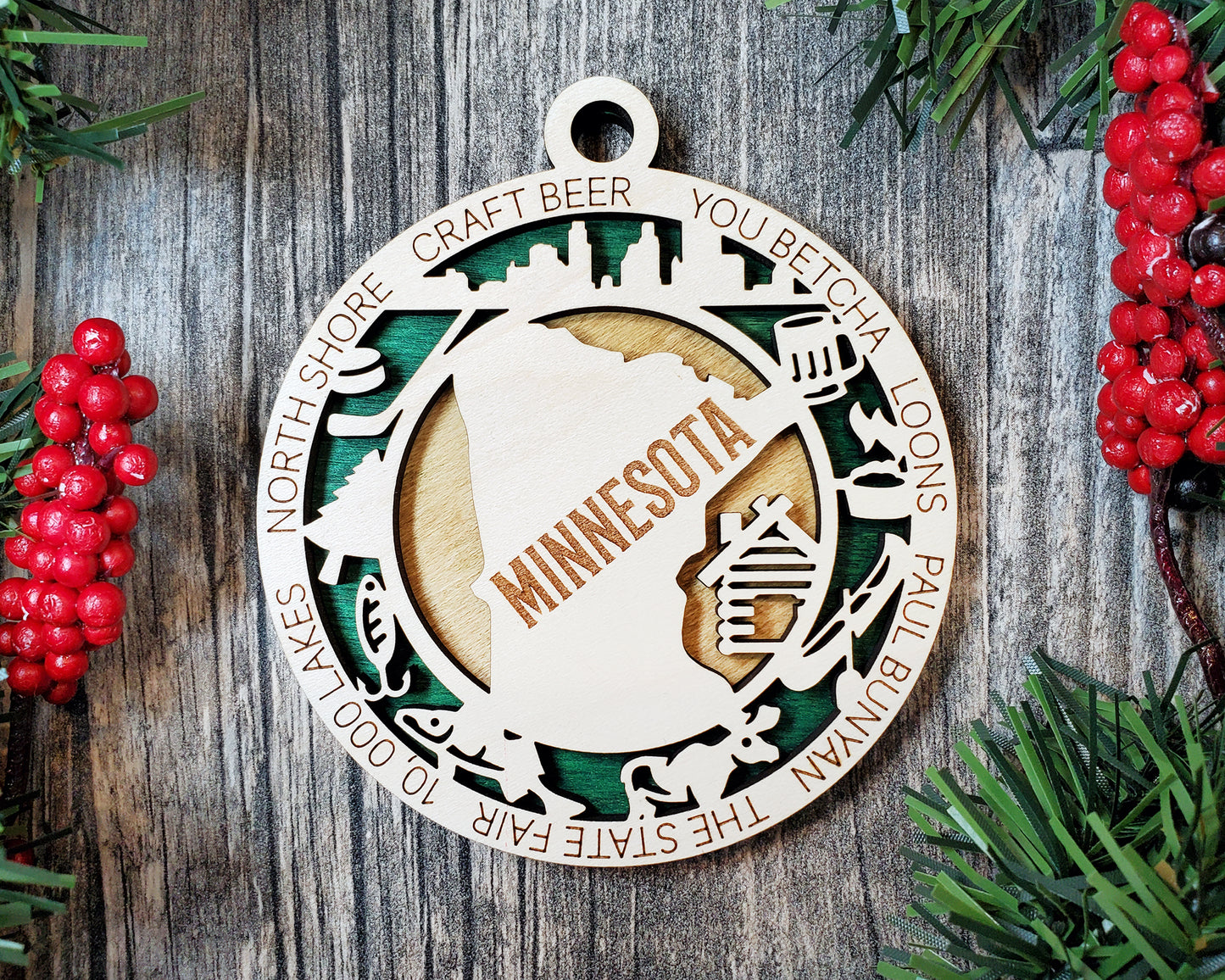 Minnesota Unique State Ornament