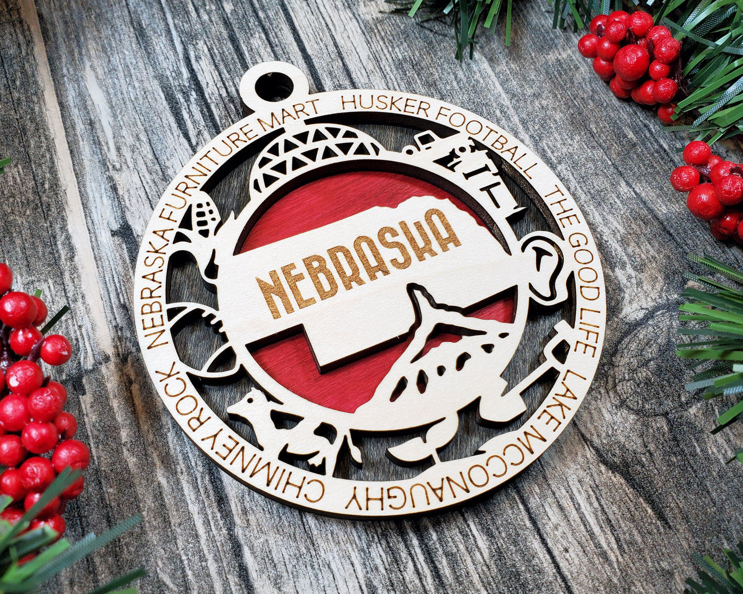 Nebraska Unique State Ornament