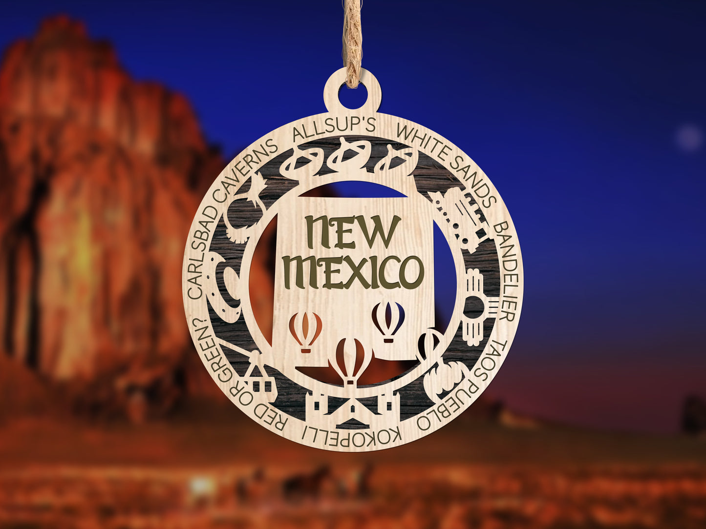 New Mexico Unique State Ornament