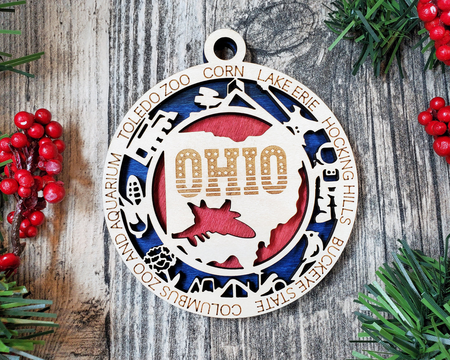 Ohio Unique State Ornament