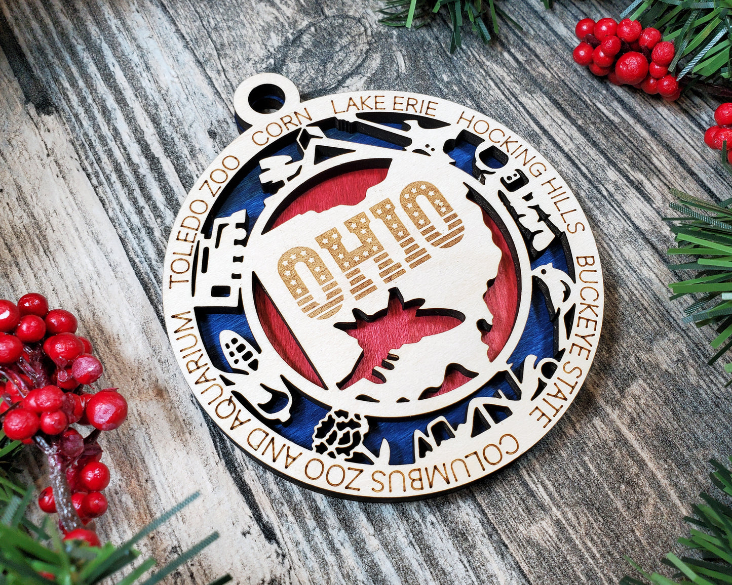 Ohio Unique State Ornament