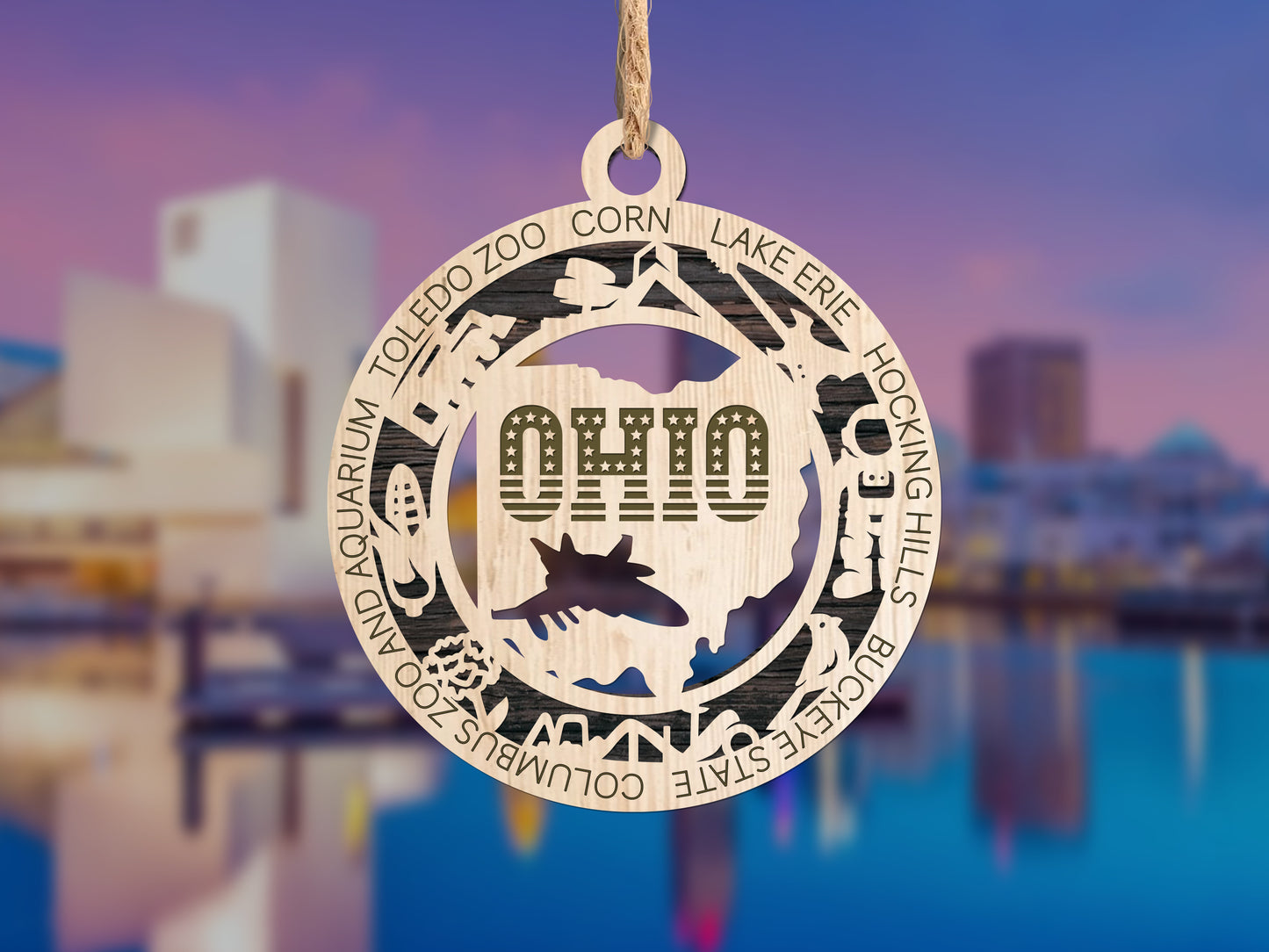 Ohio Unique State Ornament