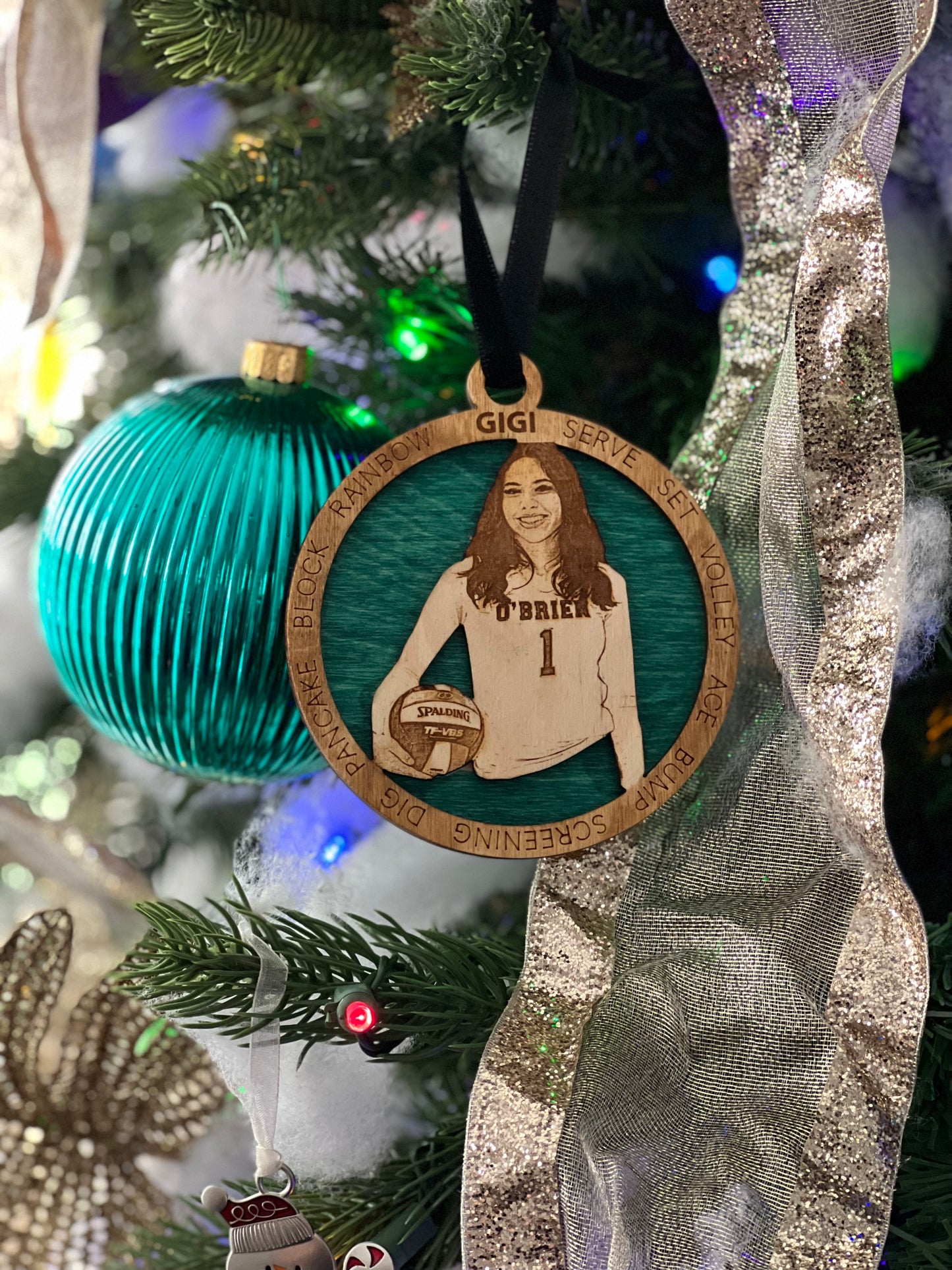 Custom Photo Sport Wood Ornament