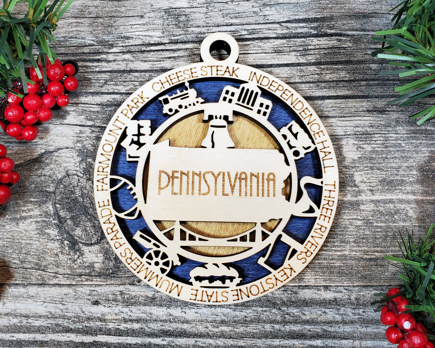 Pennsylvania Unique State Ornament