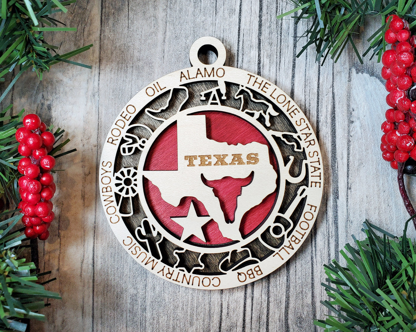 Texas Unique State Ornament