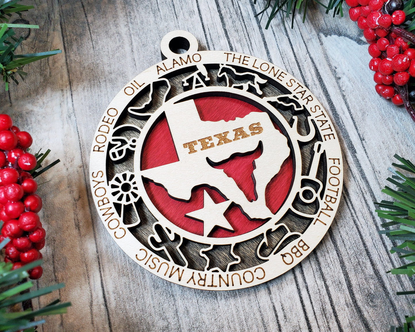 Texas Unique State Ornament