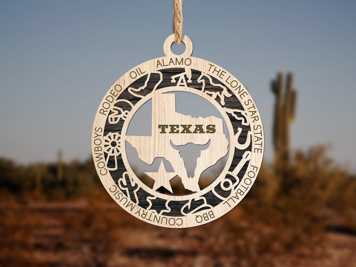 Texas Unique State Ornament