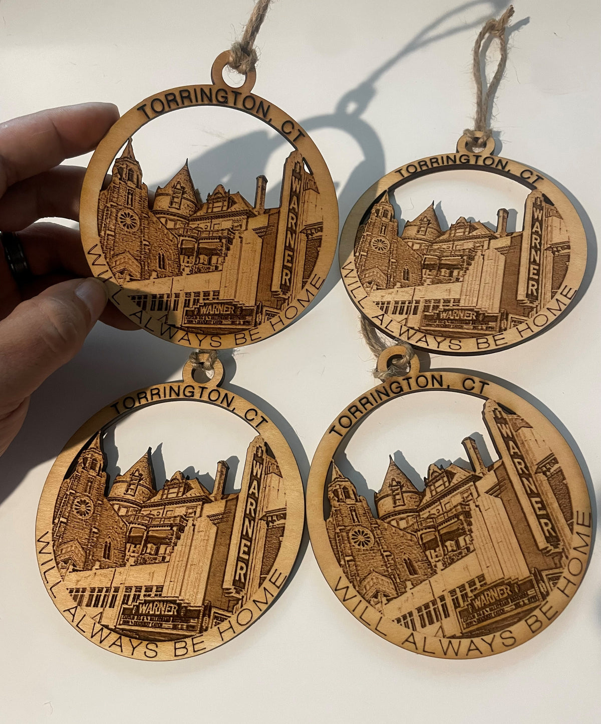 Torrington, CT ornament and magnet gift set — Connecticut hometown keepsake
