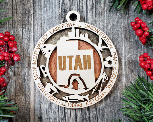 Utah Unique State Ornament